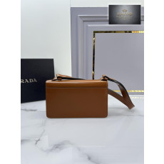 Prada Emblem Brushed Leather Bag