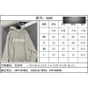 셀린느 립드 울 오버사이즈 스웨터 후드