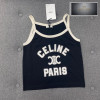 셀린느 24SS PARIS 크롭 탱크 탑