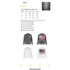 크롬하츠 빈티지 USA 아메리칸 플래그 롱슬리브 티셔츠