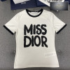 디올 Miss Dior 코튼 린넨 반팔 티셔츠
