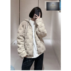 루이비통 모노그램 퀼티드 나일론 후드 블루종