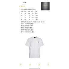 루이비통 아메리카 컵 그래픽 LV 반팔 티셔츠