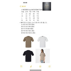 루이비통 모노그램 코튼 크루넥 반팔 티셔츠