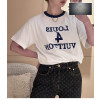 루이비통 Louis 4 Vuitton 크루넥 체인 반팔 티셔츠
