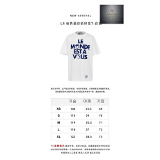 루이비통 Le Monde Est À Vous 그래픽 반팔 티셔츠