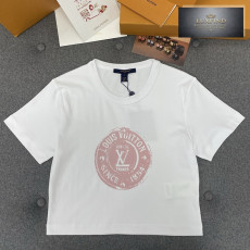 루이비통 LV 스템프 크롭 탑
