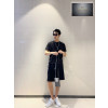프라다 트라이앵글 자수 로고 반팔 티셔츠 “3COLOR”