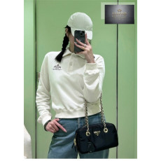 프라다 로고 코튼 폴로 티셔츠