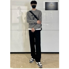 프라다 로고 울 캐시미어 크루넥 스웨터 니트 2컬러