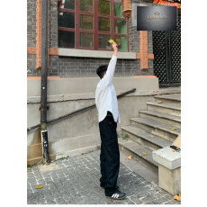프라다 트라이앵글 카고 데님 팬츠