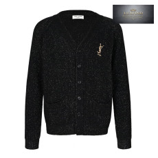생로랑 YSL 로고 V넥 니트 가디건
