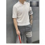 톰브라운 24SS 클래식 피케 4-BAR 반팔 사선완장 폴로티