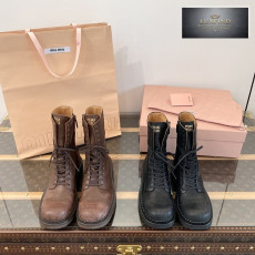 미우미우 24FW 가죽 레이스 부티