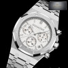 APS공장 오데마피게 로얄오크 크로노그래프 스틸 화이트다이얼 브레이슬릿 Royal Oak Chrono 26240 SS APSF 1_1 Best Edition Silver Dial 