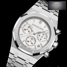 APS공장 오데마피게 로얄오크 크로노그래프 스틸 화이트다이얼 브레이슬릿 Royal Oak Chrono 26240 SS APSF 1_1 Best Edition Silver Dial 