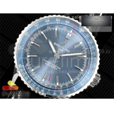 TF공장 브라이틀링 내비타이머 41 블루다이얼 블랙가죽스트랩 Navitimer 41 SS TF 1_1 Best Edition Blue Dial on Black Leather Str