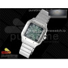 AF공장 까르띠에 산토스 라지 그린다이얼 브레이슬릿 Santos de Cartier 40mm SS AF 1_1 Best Edition Green Dial on SS SmartLin