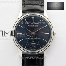 ZF공장 예거르쿨트르 마스터 울트라씬 문페이즈 스틸 블루다이얼 블랙가죽스트랩 Master Ultra Thin Moon 1368420 SS ZF 1：1 Best Edition Blu