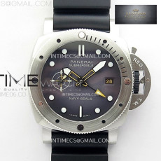 VS공장 파네라이 PAM1323 그레이다이얼 블랙러버스트랩 PAM1323 Y GMT VSF 1_1 Best Edition Dark Gray Dial on Black Rubber S