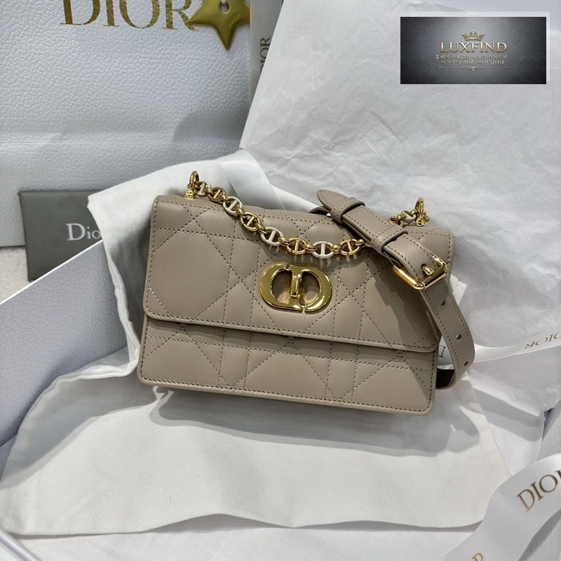 디올 미스 카로 미니 백 파우더 베이지 매크로까나쥬