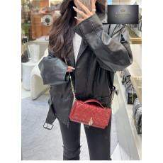 디올 미스 디올 미니 체인백 체리 레드 까나쥬