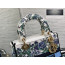 디올 멀티컬러 Toile de Jouy 레이디 D-LITE 미디엄 백 24*20*11CM