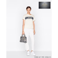 디올 멀티컬러 Toile de Jouy Soleil 레이디 D-LITE 미디엄 백 24*20*11CM