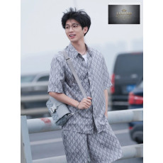 디올 그레이 다이아몬드 히트 더 로드 백 위드 스트랩 27*17*9CM
