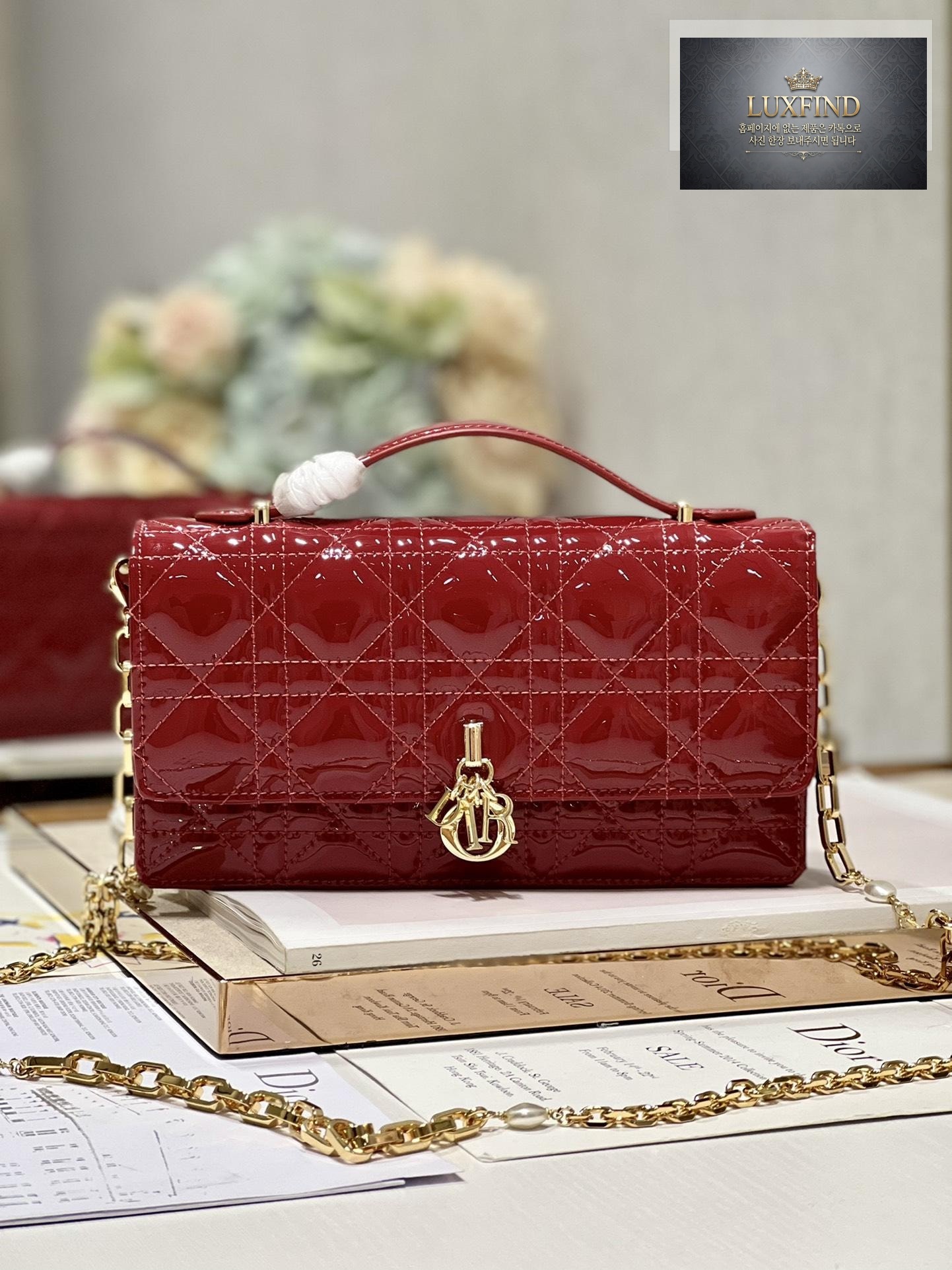 Dior Lady Dior Top Handdle Enamel