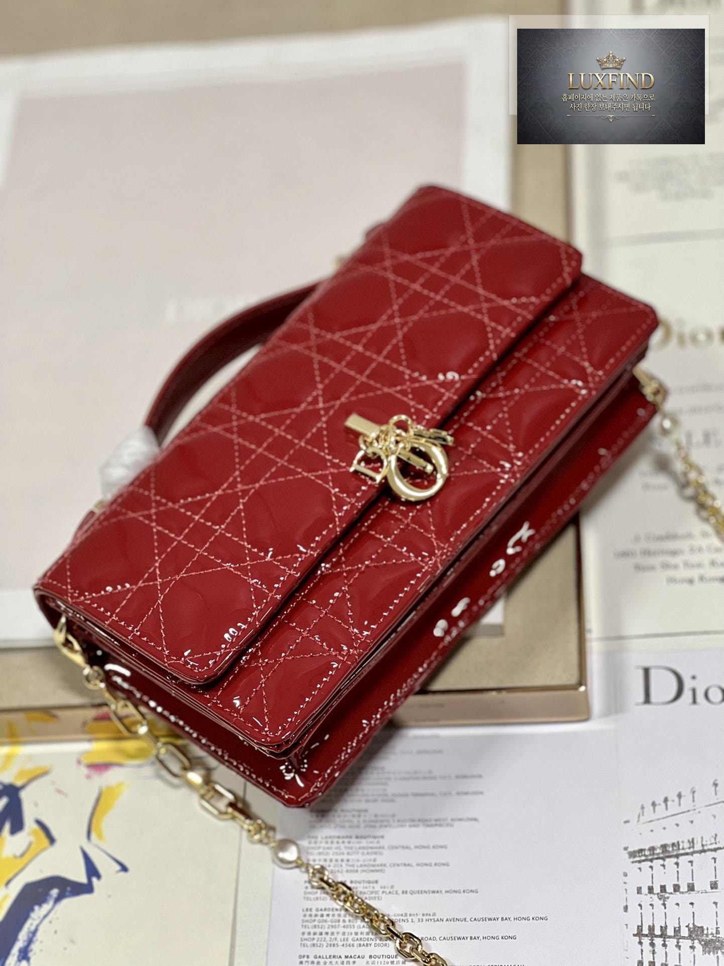 Dior Lady Dior Top Handdle Enamel