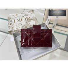 Dior Patent 5 Gusset Card Horder