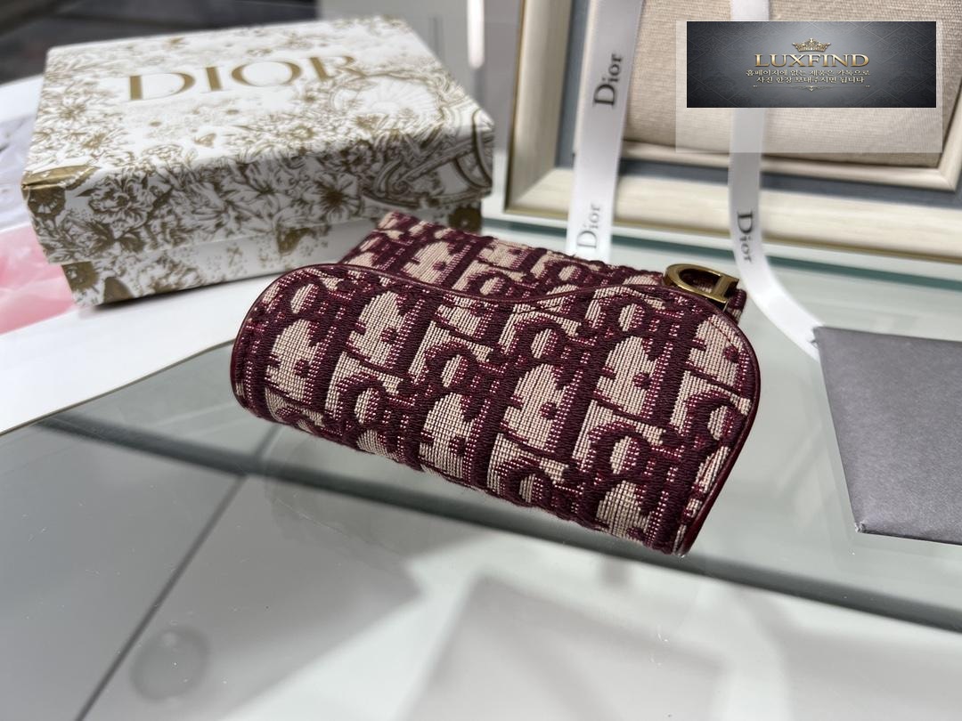 Dior Oblique Saddle Flap Holder
