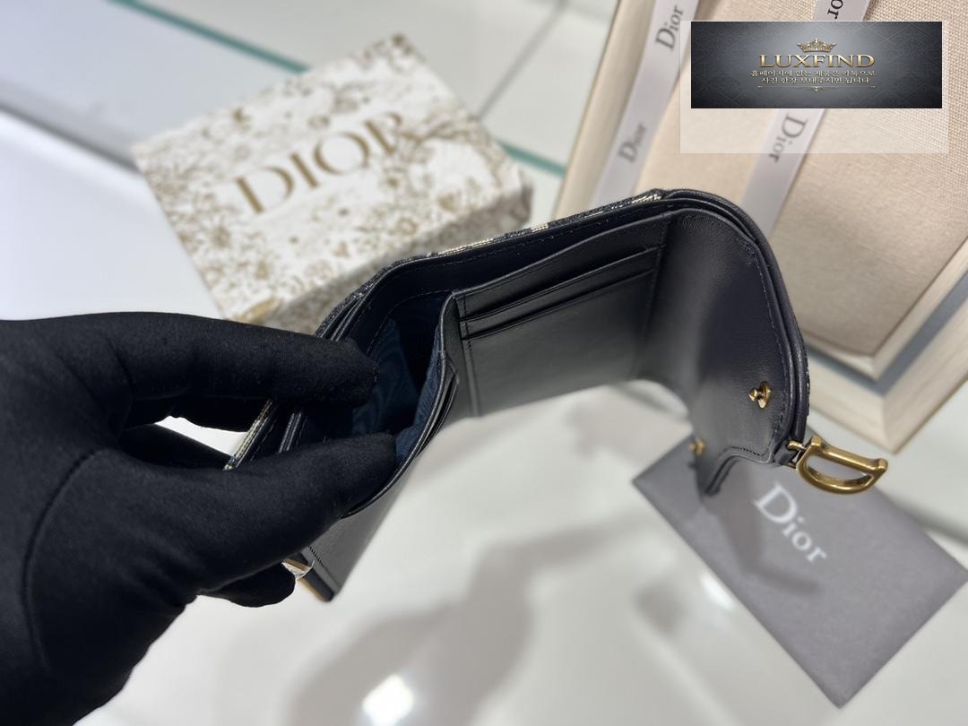Dior Saddle Lotus Oblique Wallet