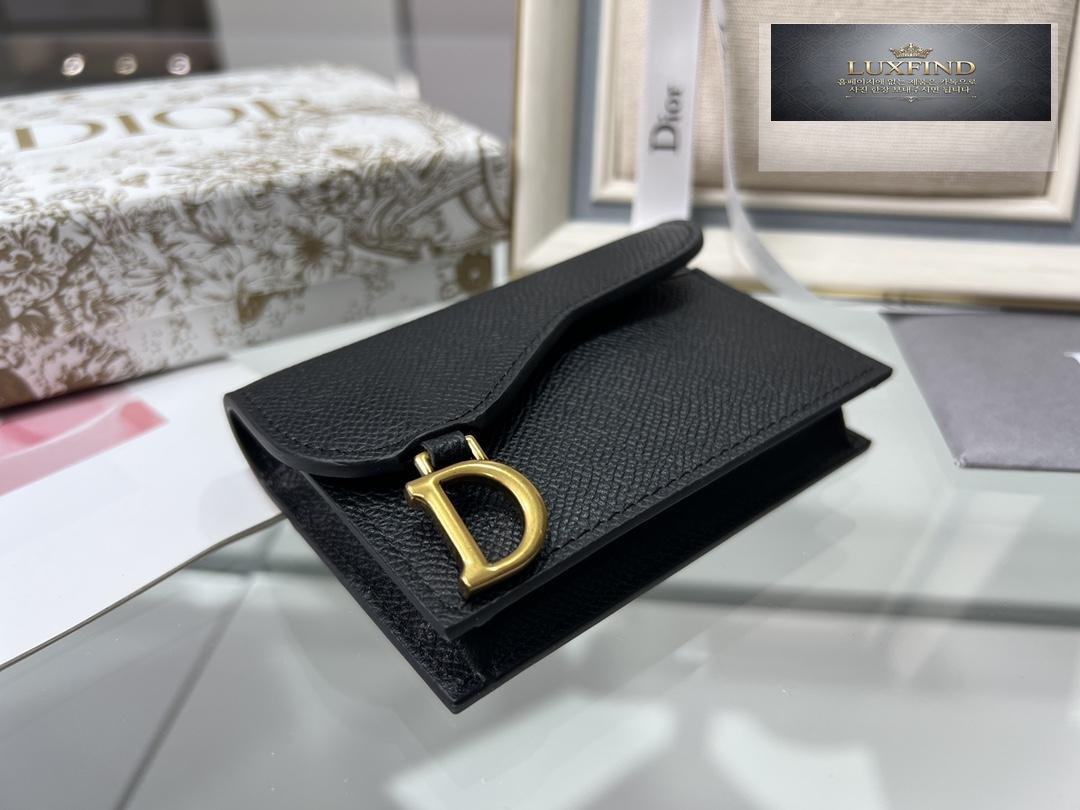 Dior Saddle Flap Card Holder