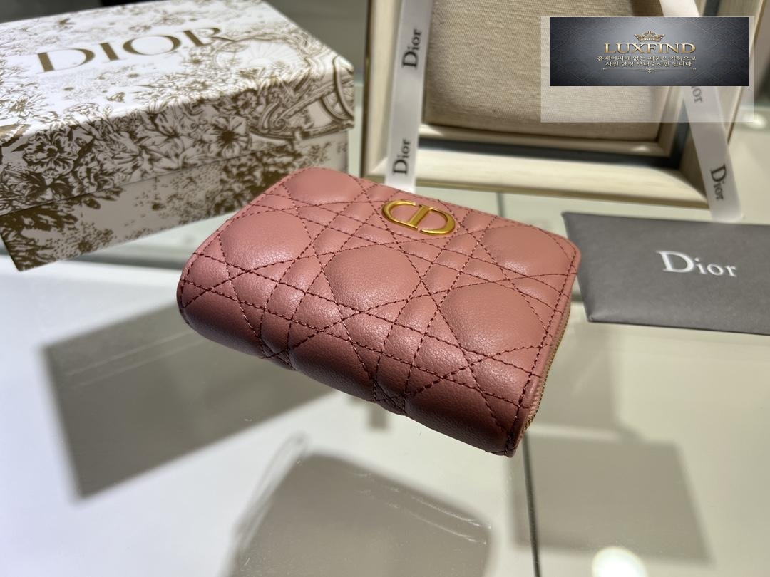 Dior Caro Compact Zipped Wallet