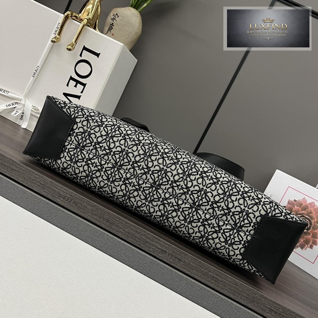 Loewe Anagram Embellished Cotton Blend Tote