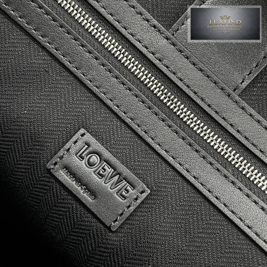 Loewe Anagram Embellished Cotton Blend Tote