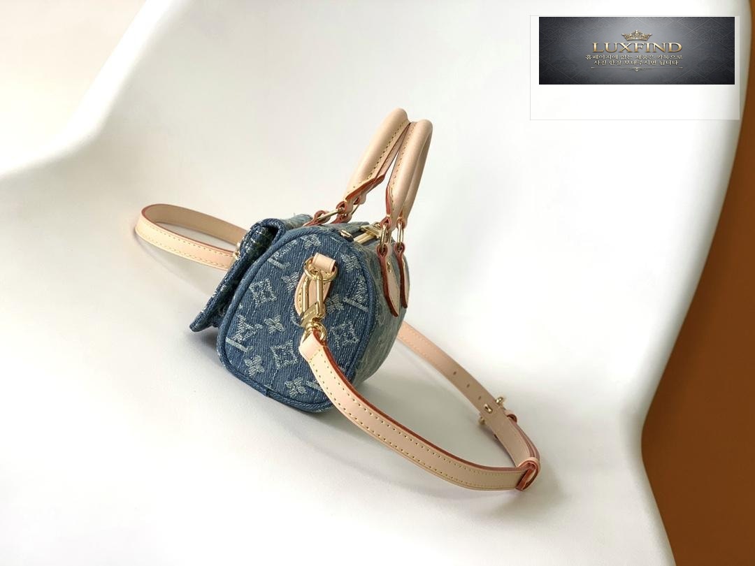 Louis Vuitton Nano Speedy Monogram Denim