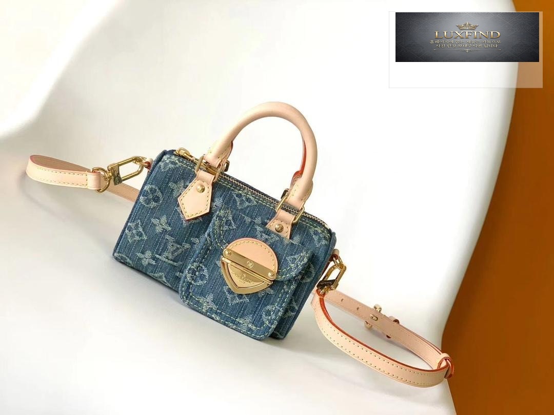 Louis Vuitton Nano Speedy Monogram Denim