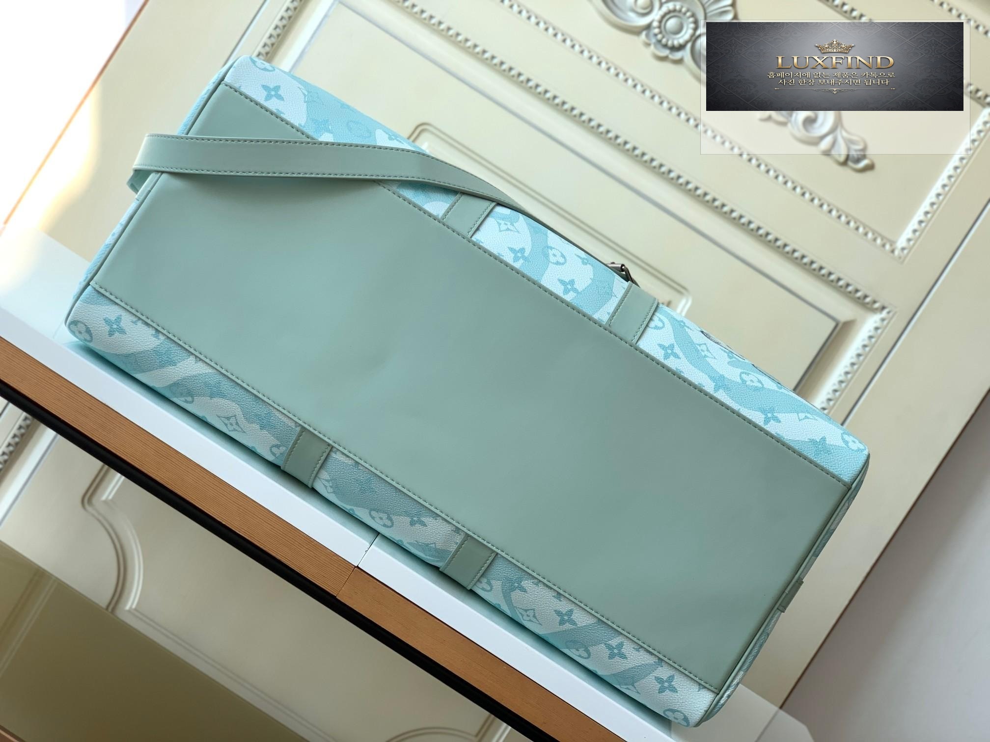 Louis Vuitton Keepall Bandouliere 50 Aqua Garden