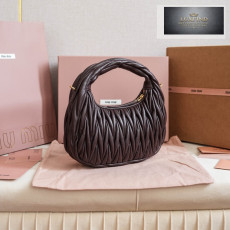 Miu Miu Wander Matelasse Nappa Leather Hobo