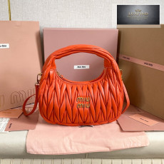 Miu Miu Wander Matelasse Nappa Leather Hobo