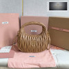 Miu Miu Wander Matelasse Nappa Leather Hobo