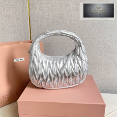 Miu Miu Wander Matelasse Nappa Leather Hobo