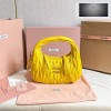 Miu Miu Wander Matelasse Nappa Leather Hobo
