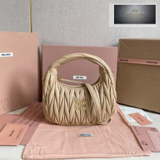 Miu Miu Wander Matelasse Nappa Leather Hobo