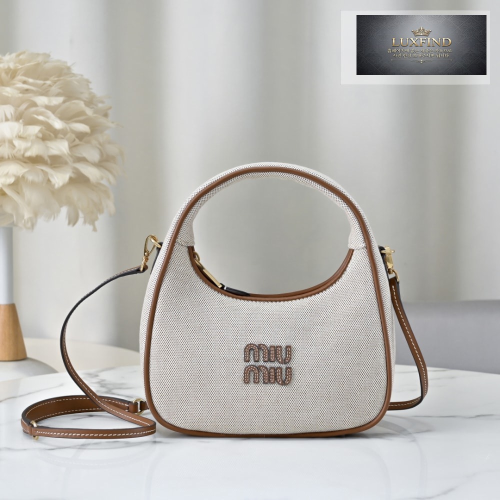 Miu Miu Wander Canvas And Leather