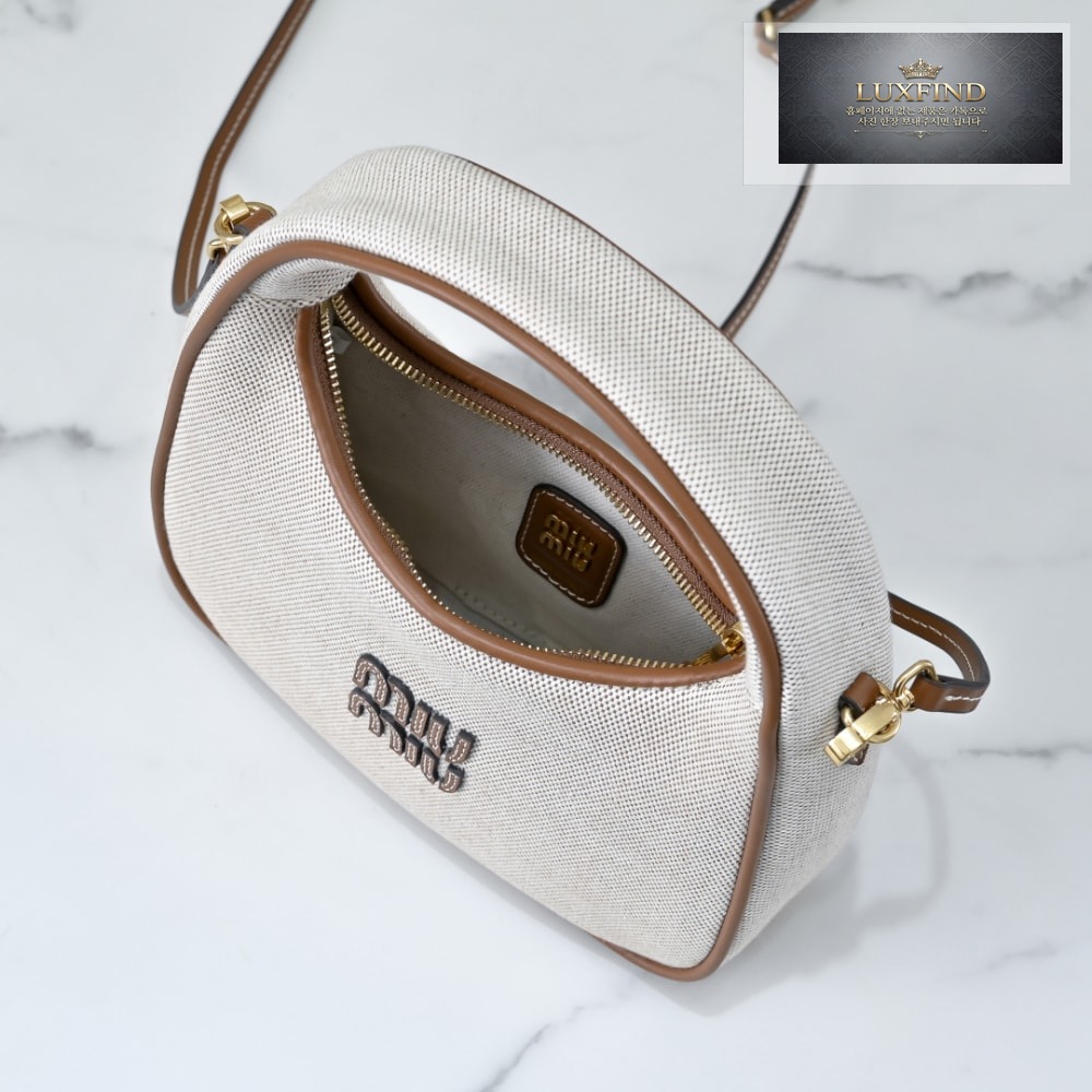 Miu Miu Wander Canvas And Leather
