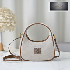 Miu Miu Wander Canvas And Leather
